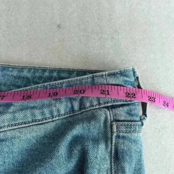 [20]Torrid  Button fly distressed Bermuda Jean Shorts - Picture 3 of 7